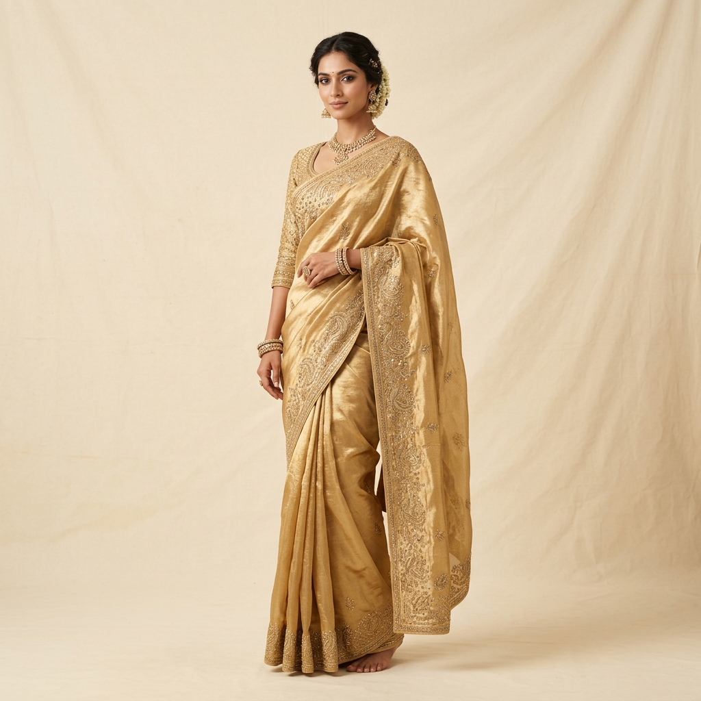 Gold Saree